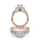 Verragio Three-Stone Princess Engagement Ring