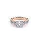 Verragio Three-Stone Princess Engagement Ring