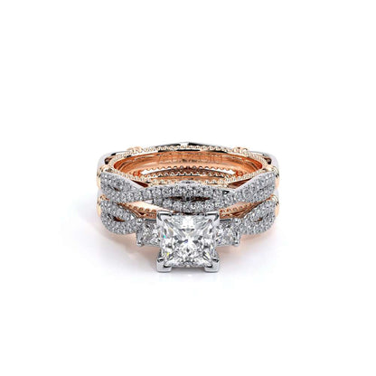 Verragio Three-Stone Princess Engagement Ring