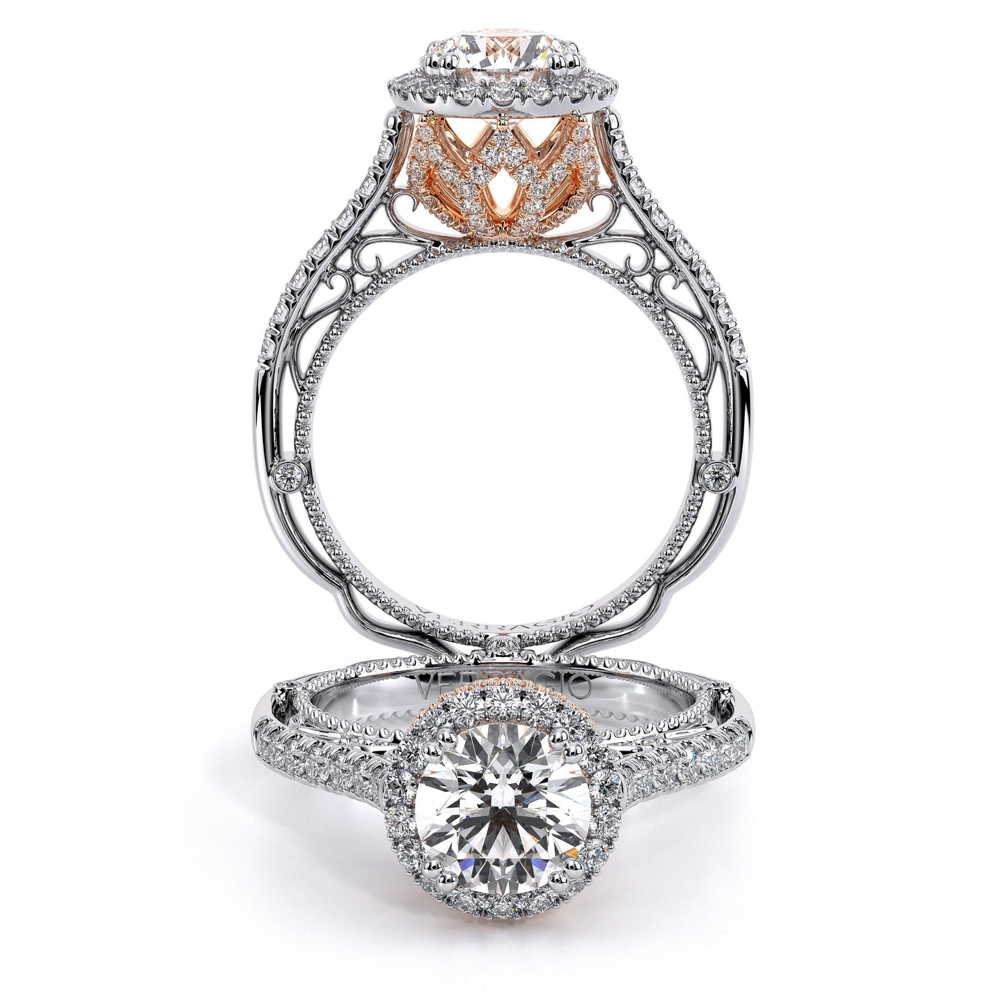 Verragio Halo Round Engagement Ring