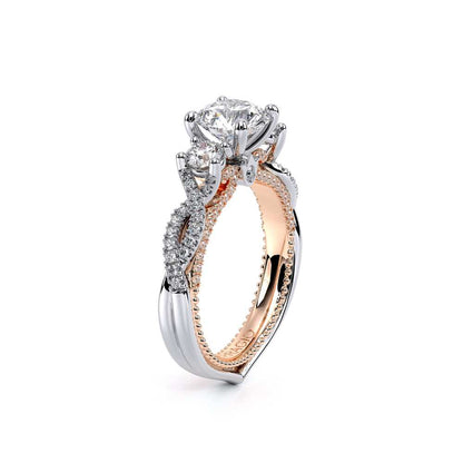 Verragio Three-Stone Round Engagement Ring