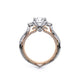 Verragio Three-Stone Round Engagement Ring