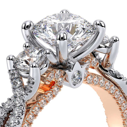 Verragio Three-Stone Round Engagement Ring