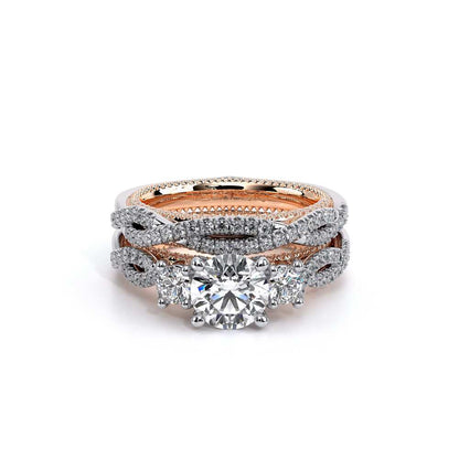 Verragio Three-Stone Round Engagement Ring