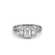 Verragio Three-Stone Emerald Engagement Ring