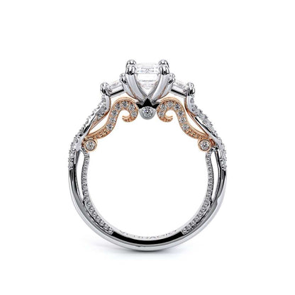Verragio Three-Stone Emerald Engagement Ring