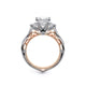Verragio Three-Stone Princess Engagement Ring