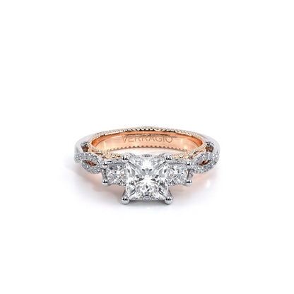 Verragio Three-Stone Princess Engagement Ring