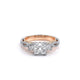 Verragio Three-Stone Princess Engagement Ring