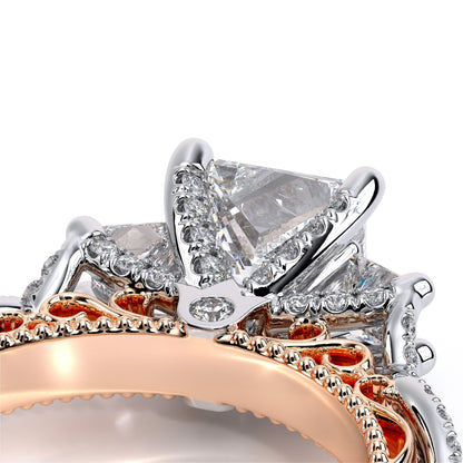 Verragio Three-Stone Princess Engagement Ring