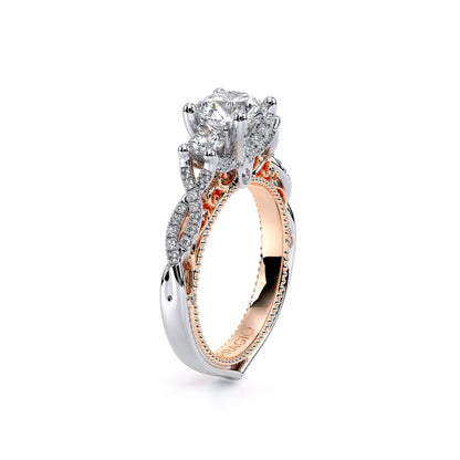 Verragio Three-Stone Round Engagement Ring