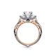 Verragio Three-Stone Round Engagement Ring