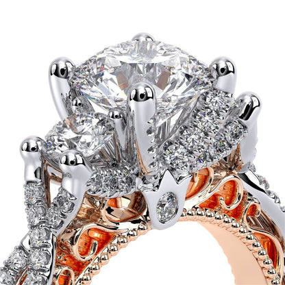Verragio Three-Stone Round Engagement Ring
