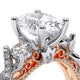 Verragio Three-Stone Oval Engagement Ring