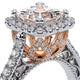 Verragio Halo Princess Engagement Ring