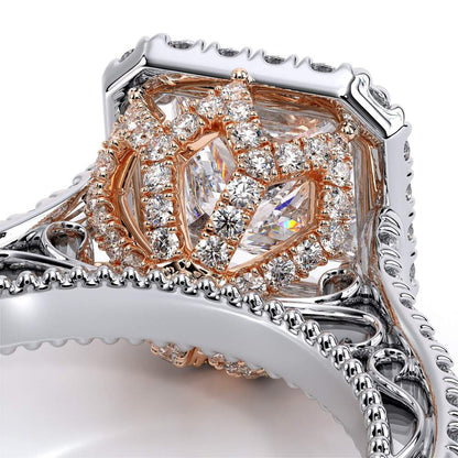 Verragio Halo Princess Engagement Ring