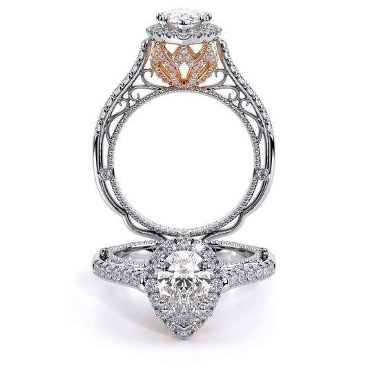 Verragio Halo Pear Engagement Ring