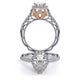 Verragio Halo Pear Engagement Ring