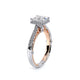 Verragio Halo Princess Engagement Ring