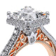 Verragio Halo Princess Engagement Ring