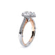 Verragio Halo Pear Engagement Ring