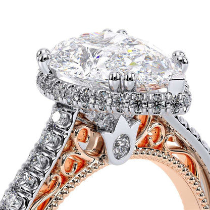 Verragio Halo Pear Engagement Ring