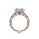 Verragio Halo Princess Engagement Ring