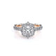 Verragio Halo Princess Engagement Ring