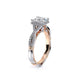 Verragio Halo Princess Engagement Ring