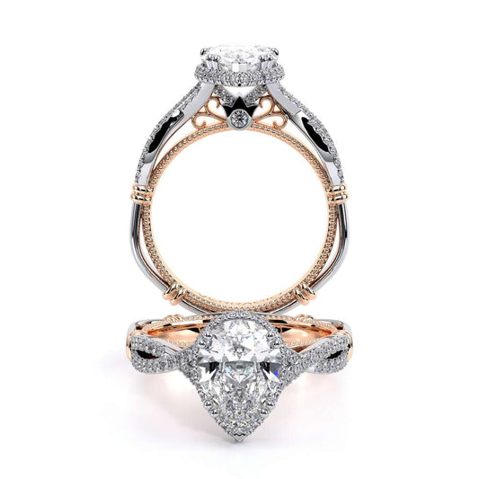 Verragio Halo Pear Engagement Ring