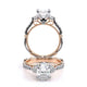 Verragio Three-Stone Oval Engagement Ring
