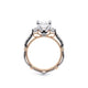Verragio Three-Stone Oval Engagement Ring