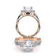 Verragio Three-Stone Oval Engagement Ring