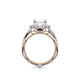 Verragio Three-Stone Oval Engagement Ring