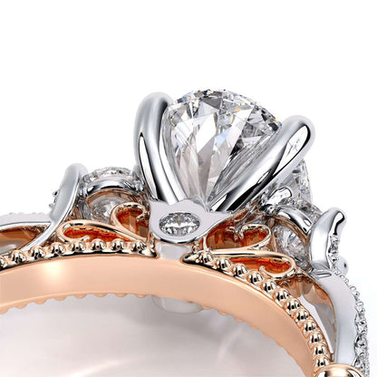 Verragio Three-Stone Oval Engagement Ring