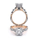 Verragio Halo Princess Engagement Ring