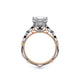 Verragio Halo Princess Engagement Ring