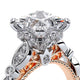 Verragio Halo Princess Engagement Ring