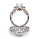 Verragio Three-Stone Oval Engagement Ring