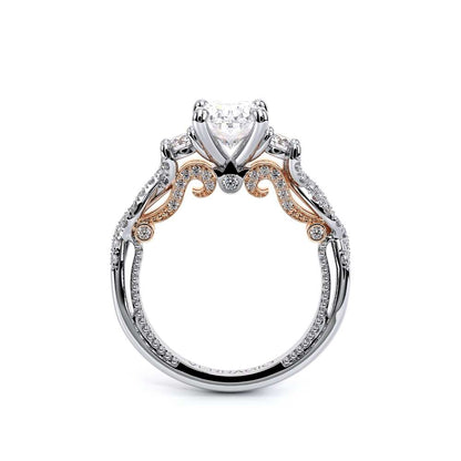 Verragio Three-Stone Oval Engagement Ring