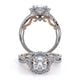 Verragio Halo Princess Engagement Ring
