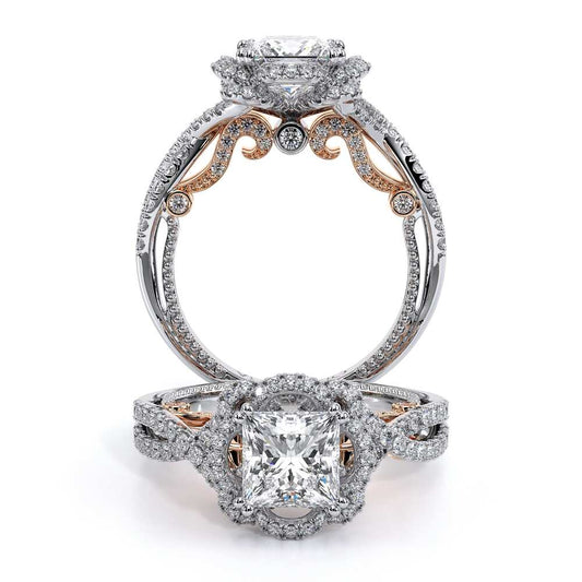Verragio Halo Princess Engagement Ring