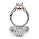 Verragio Halo Princess Engagement Ring