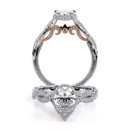 Verragio Halo Pear Engagement Ring