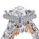 Verragio Halo Princess Engagement Ring