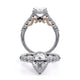 Verragio Halo Pear Engagement Ring
