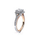 Verragio Halo Princess Engagement Ring