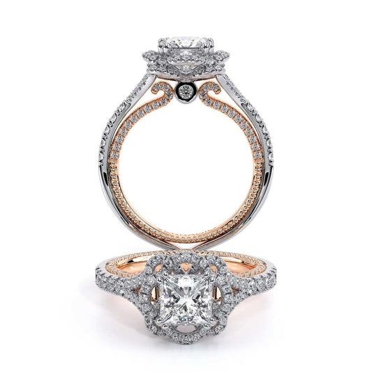 Verragio Halo Princess Engagement Ring