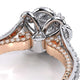 Verragio Halo Princess Engagement Ring