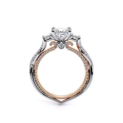 Verragio Three-Stone Princess Engagement Ring